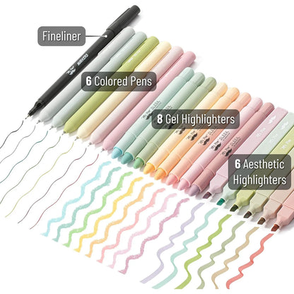 Bible Journaling Kit, 31 Pcs — Pens, Highlighters, Tabs, Bookmarks & Sticky Notes, No Bleed Bible Study Set