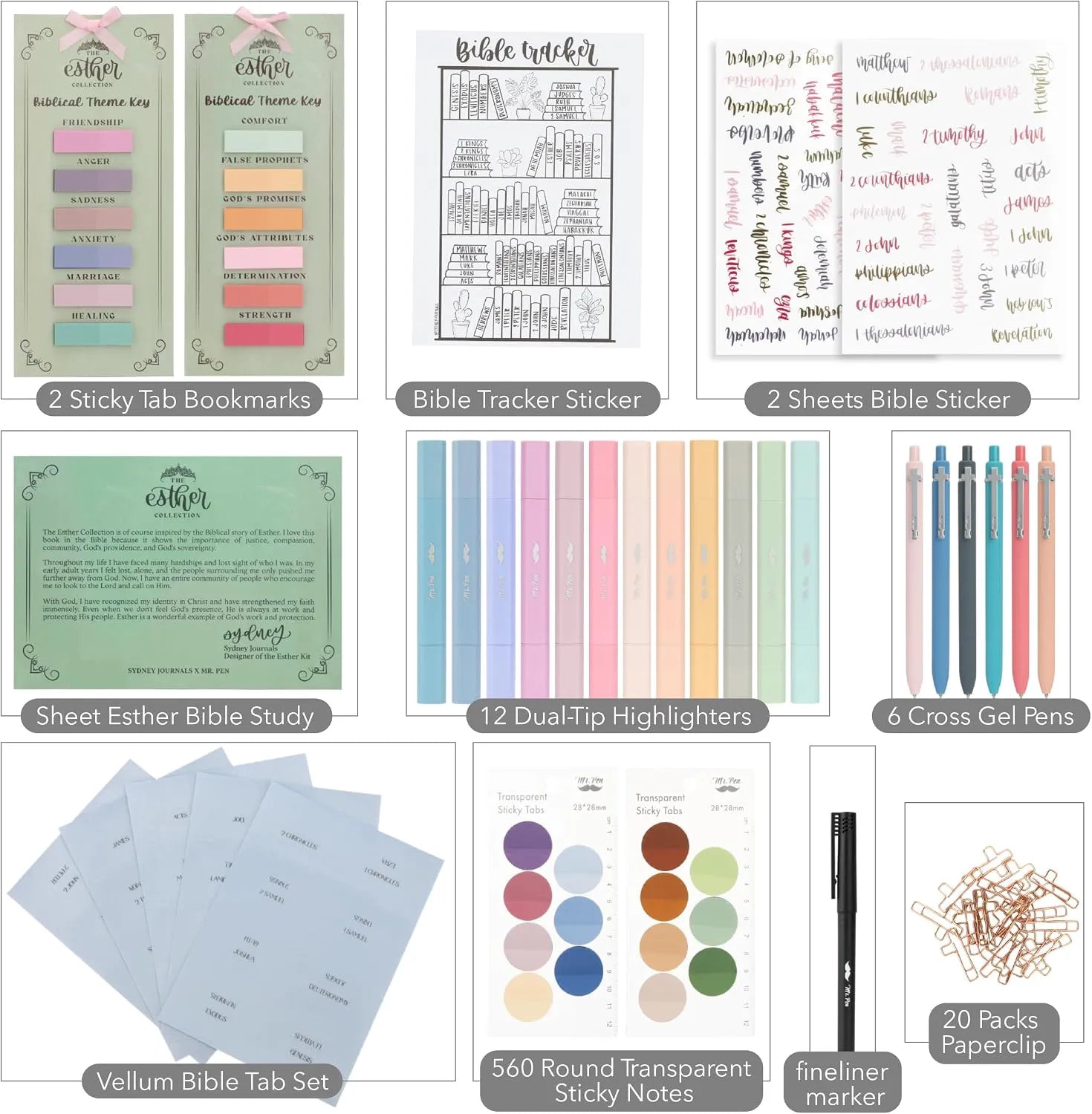 Esther Bible Journaling Kit by SydneyJournals