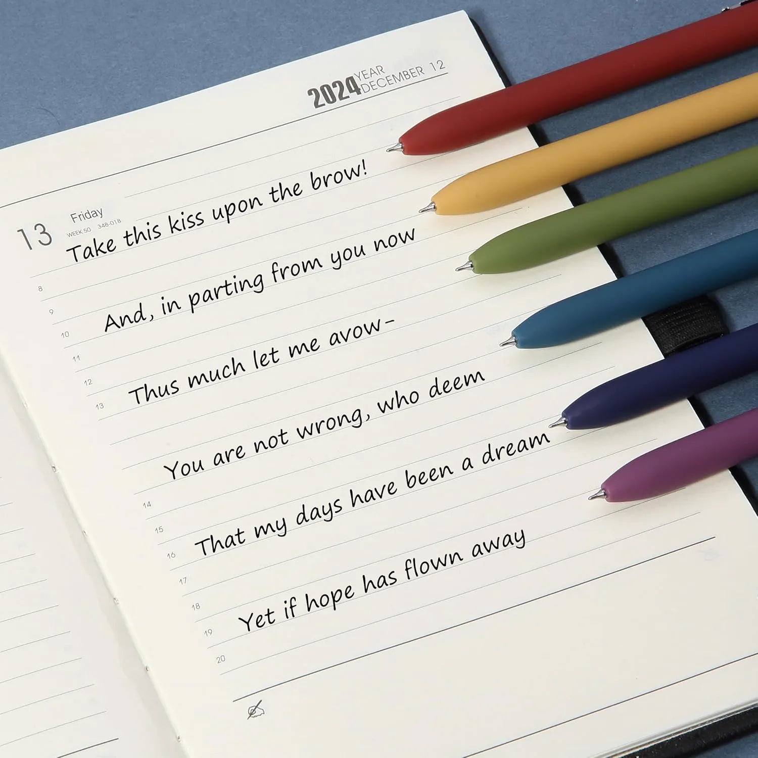 Mr. Pen Retractable Gel Pens, 6 Pack, 0.5 mm Black Ink, Vintage Design with Silver Clip