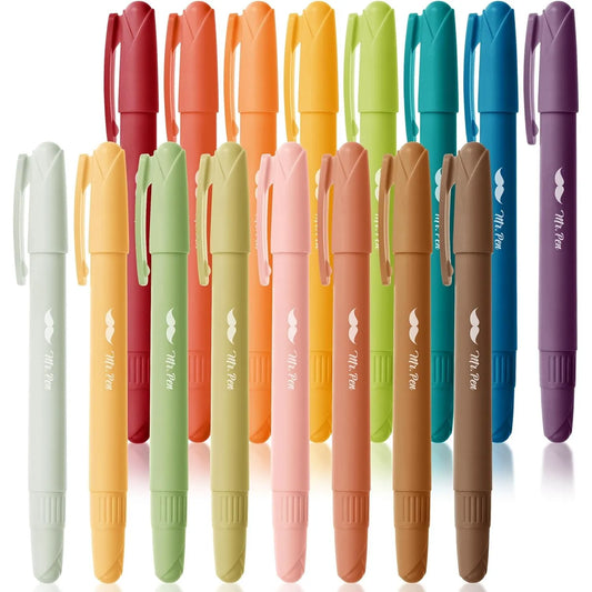 16 Pack Assorted Colors Bible Highlighters - No Bleed Gel Highlighters for Bible Study & Journaling