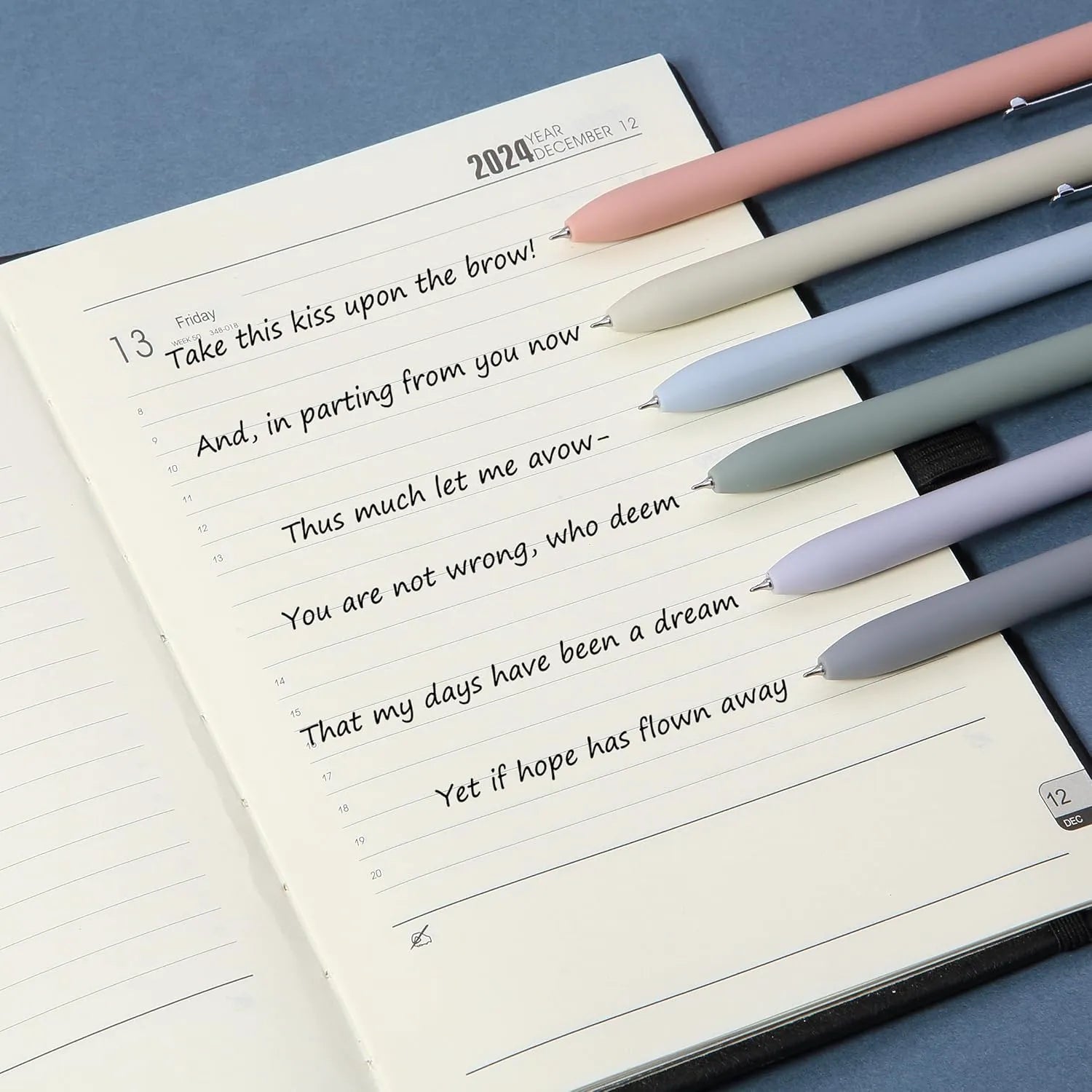 Mr. Pen Retractable Gel Pens, 6 Pack, 0.5 mm Black Ink, Colorful Barrels with Silver Clips