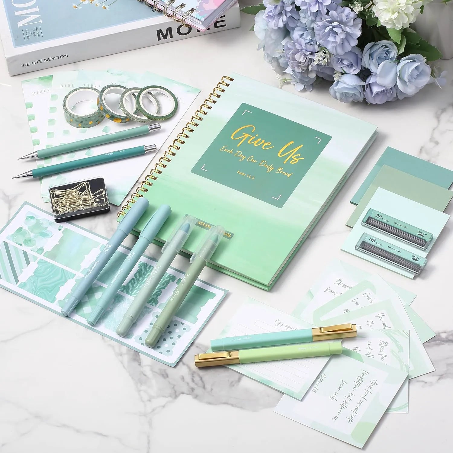 Mr. Pen Bible Journaling Kit for Women - Forest Mist Theme, Bible Study Supplies, Easter Gift