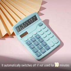 Desktop Calculator with 12-Digit Large Display, Blue, Standard Function