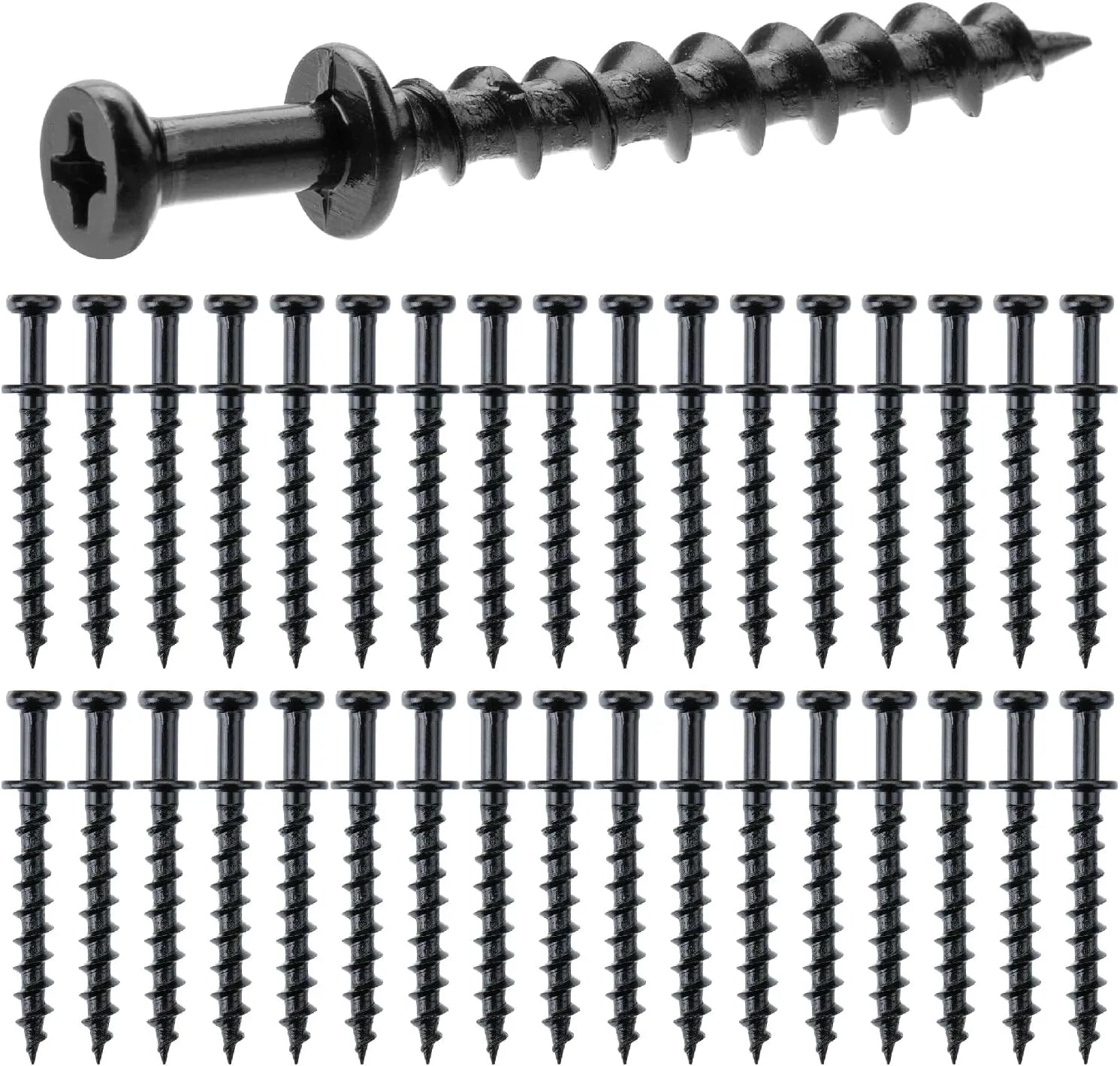 Mr. Pen Bear Claw Hangers, 50 Pack, Black, 4-in-1 Hanging Screws for D-Rings