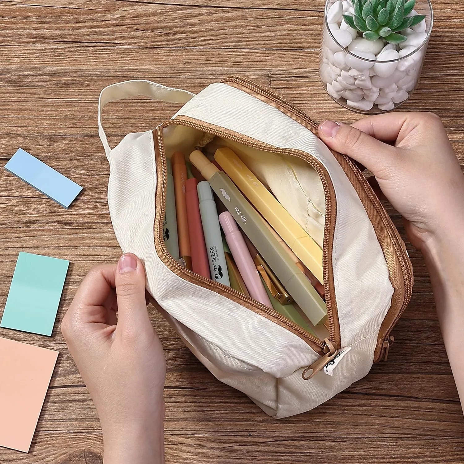 Bible Journaling Kit with No-Bleed Highlighters, Pens, Tabs, Prayer Cards, Sticky Notes, and Pencil Case