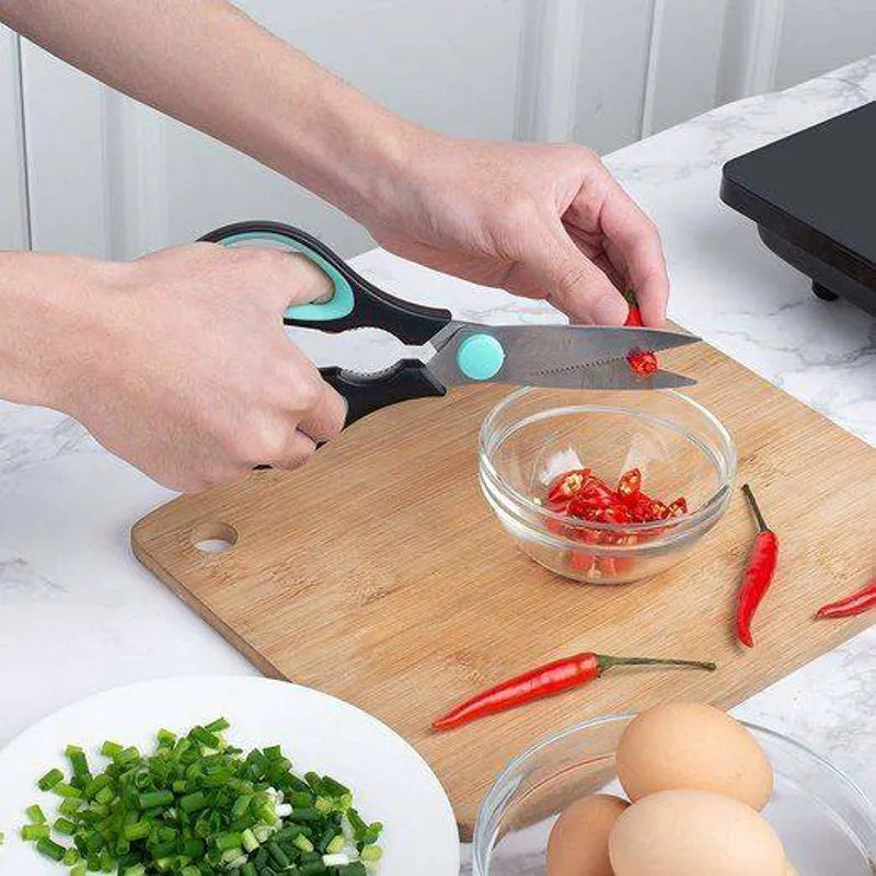 Kitchen Scissors 8 Inch, Stainless Steel Shears, Dishwasher Safe, for Meat and Food Cutting