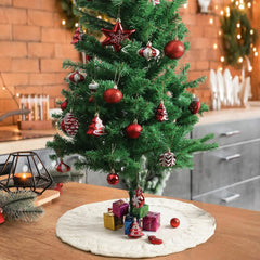 Mr. Pen Knitted Christmas Tree Skirt, 24 Inches, Small Xmas Tree Skirt