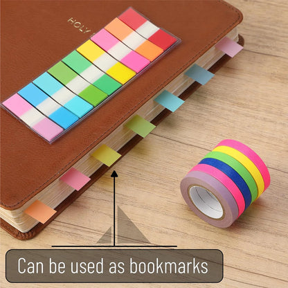 280-Piece Annotation Kit with Sticky Tabs, Mini Notes, and Highlighter Tape
