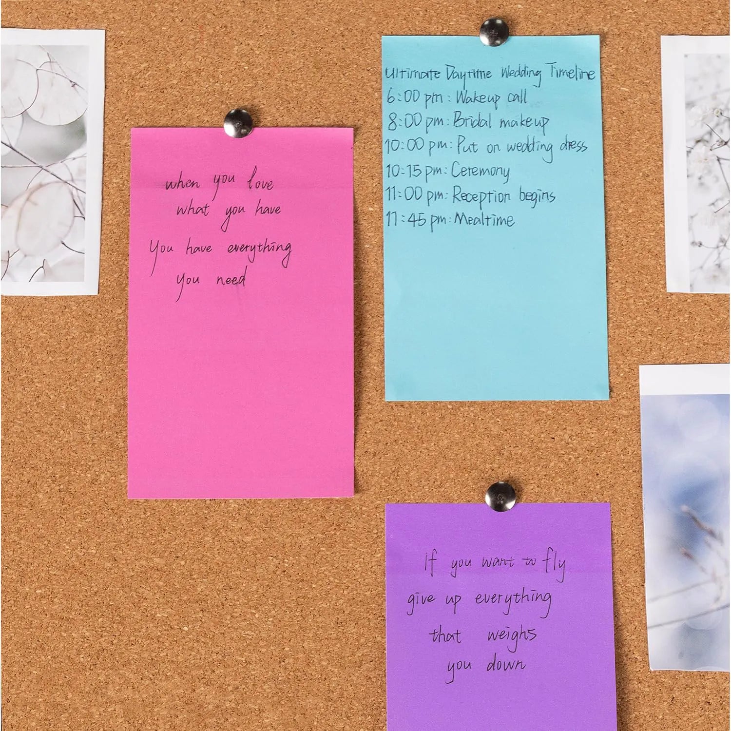 Colorful Large Sticky Notes 3x5 Inch 8 Pads 640 Sheets