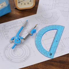 Bulk Compass and Protractor Set (12 Sets) - Colorful Classroom Supplies