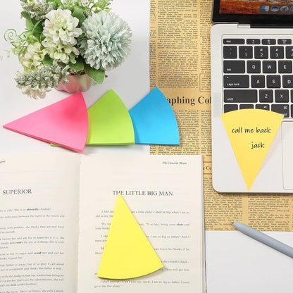 Triangular Sticky Notes, 8 Pads, 480 Sheets, 4-Inch Colorful Sticky Notes Bulk, Color Wheel Sticky Note, Self-Stick Note Pads, Sticky Pads Sticky Notes Aesthetic