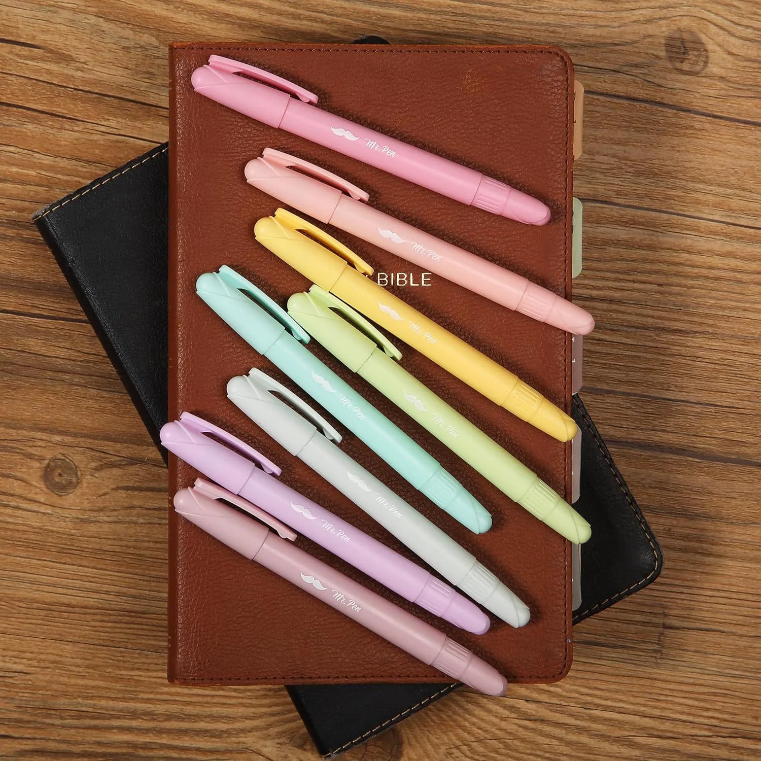 Gel Highlighters, 8 Pack, No-Bleed, Twist-Up Design, Sharpenable Tips, Smooth Glide, Perfect for Bible Pages