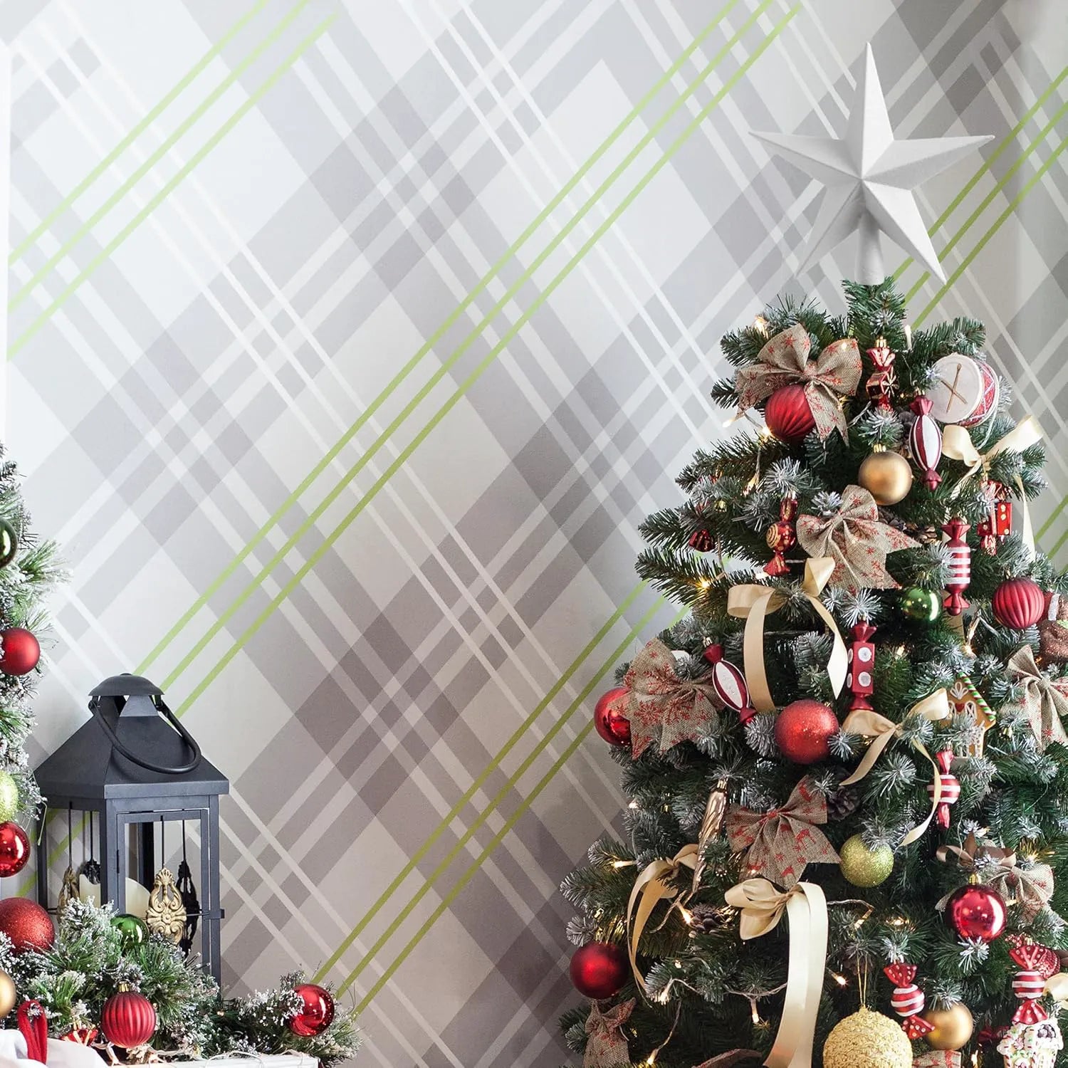 Mr. Pen Glitter Star Tree Topper, 8-Inch, White Star Christmas Tree Topper