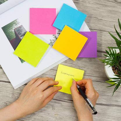 Mr. Pen Sticky Notes 3x3 Inches, 8 Pads, Bright Colors, Self-Stick Note Pads