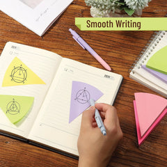 Triangular Sticky Notes, 8 Pads, 480 Sheets, 4-Inch Colorful Sticky Notes Bulk, Color Wheel Sticky Note, Self-Stick Note Pads, Sticky Pads Sticky Notes Aesthetic