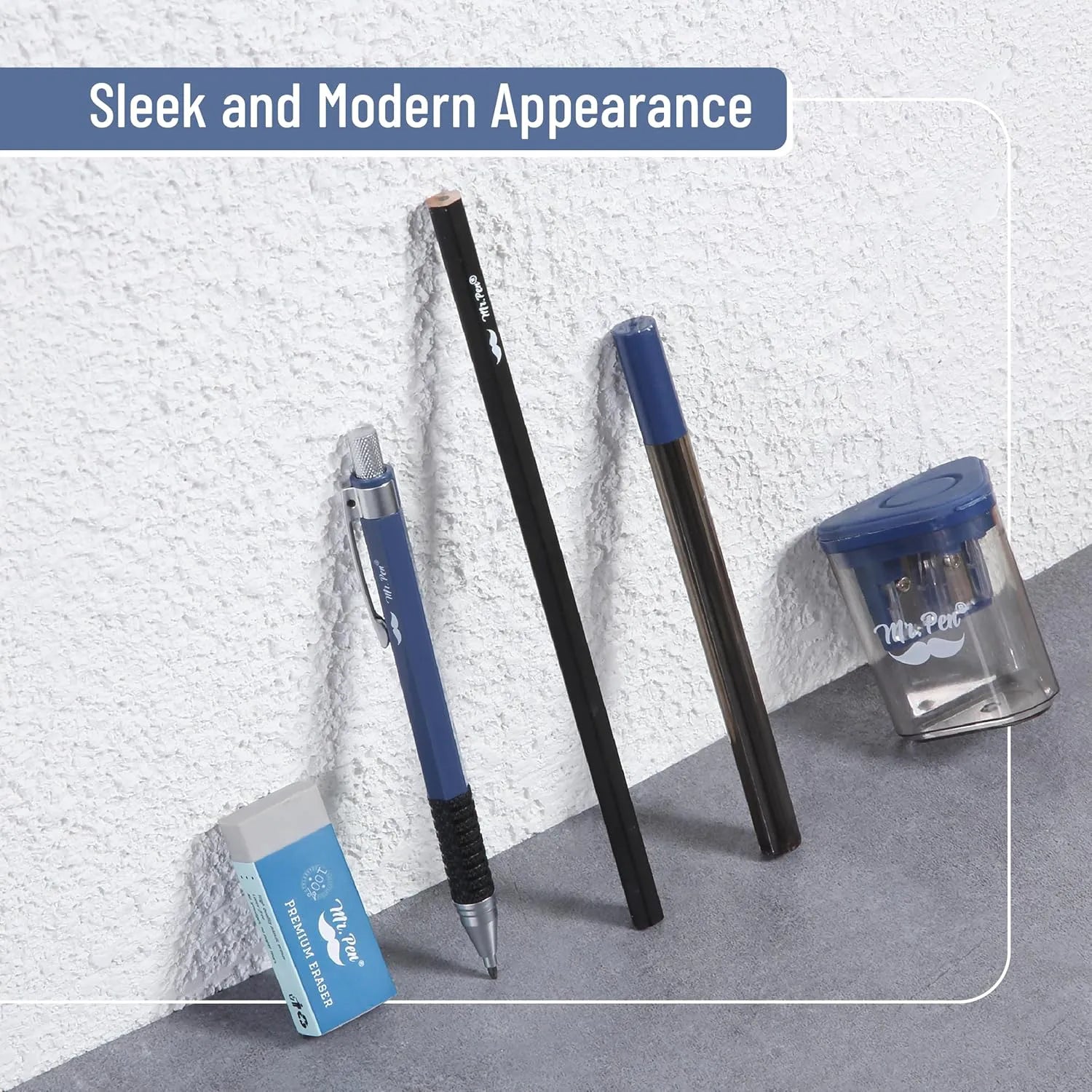 2.0mm Mechanical Pencil Set (5 pcs) with Lead, Eraser & Sharpener
