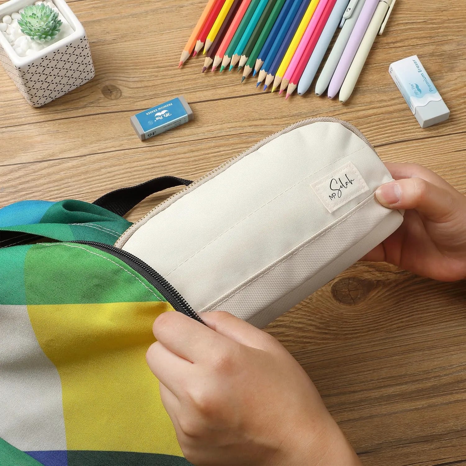 Mr. Pen Pencil Case - Brown Pencil Pouch, Pen Bag, Selah Pen Bag