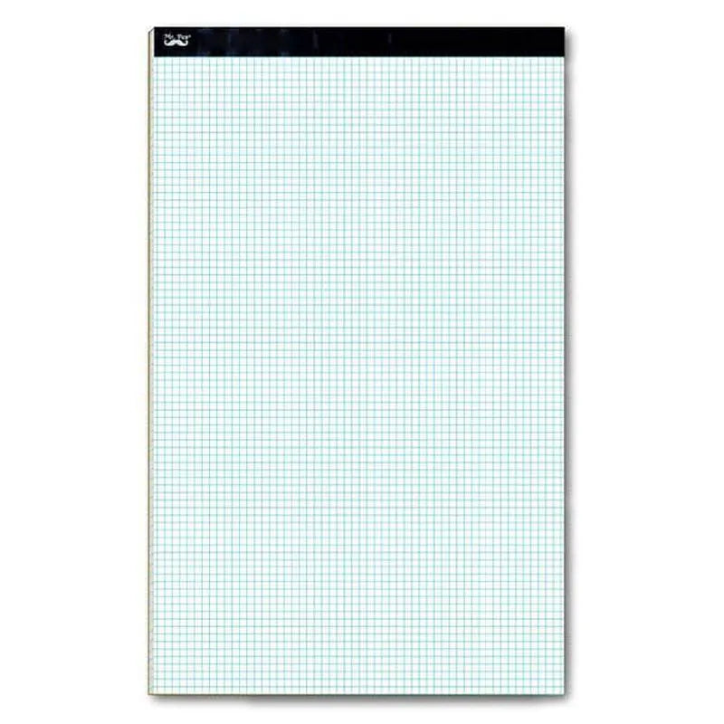 Graph Paper Notebook 17x11, 5x5 Grid (5/in), 22 Sheets, White