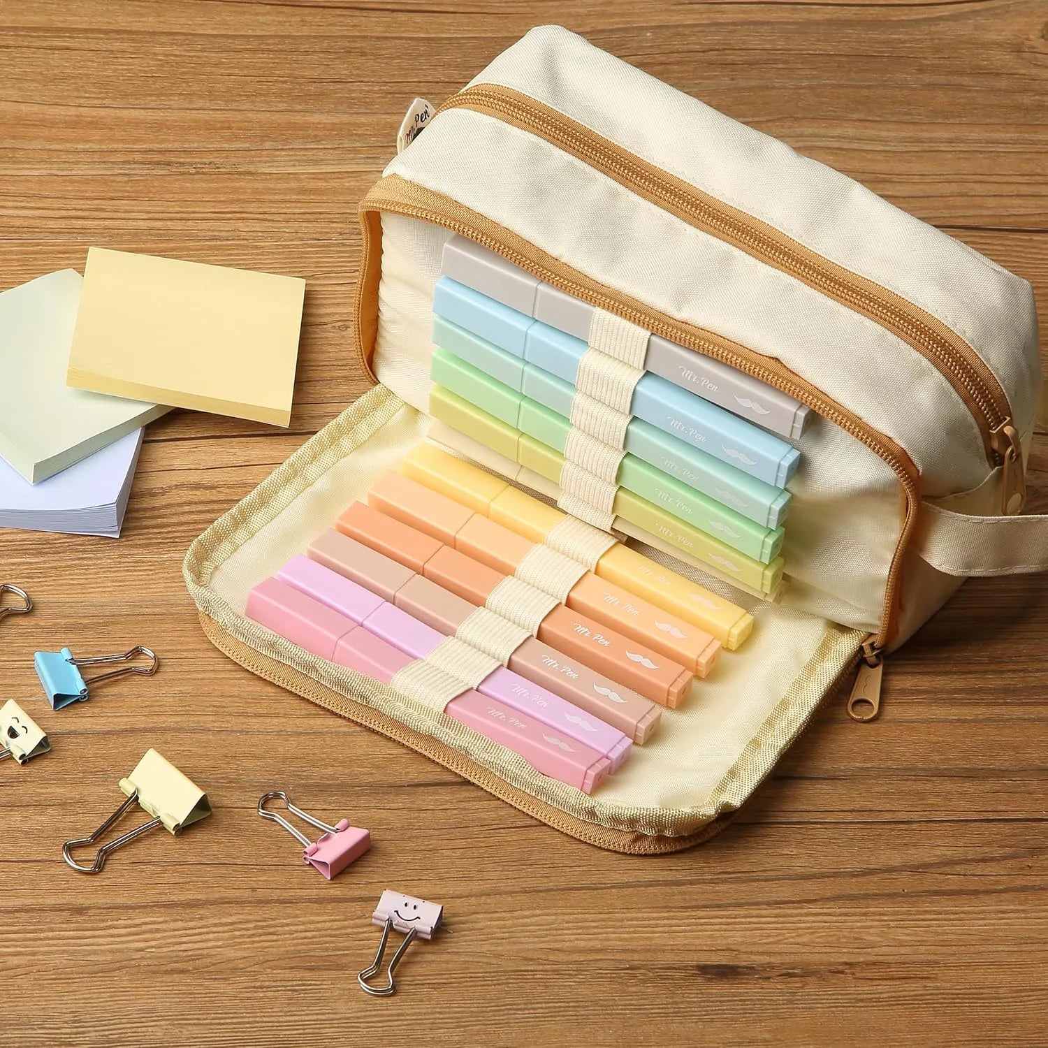 Macaron Aesthetic Highlighters (12 Pack) - No Bleed Chisel Tip Assorted Colors for Bible & Study