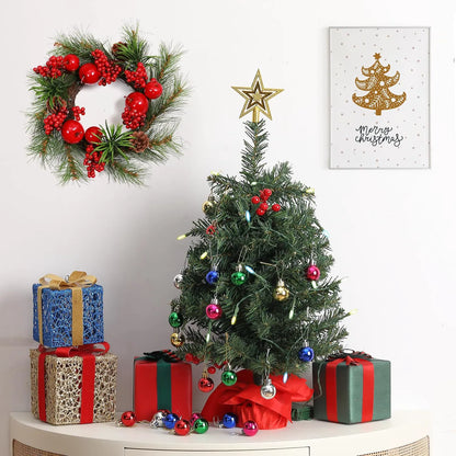 Mr. Pen Mini Christmas Tree with 35 LED Lights, 22 Inch Tabletop Decor