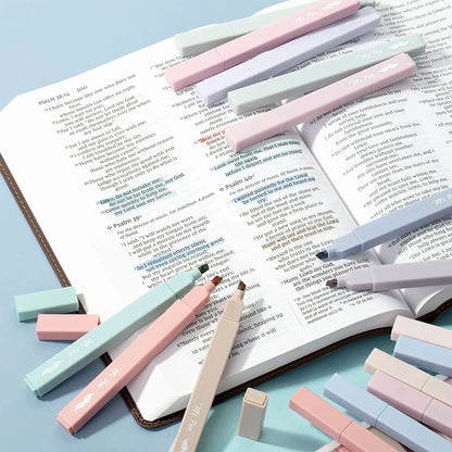 Aesthetic Highlighters, 16 Pack, Assorted Colors, No-Bleed Ink, Chisel Tip, Cute Bible-Safe Study Supplies