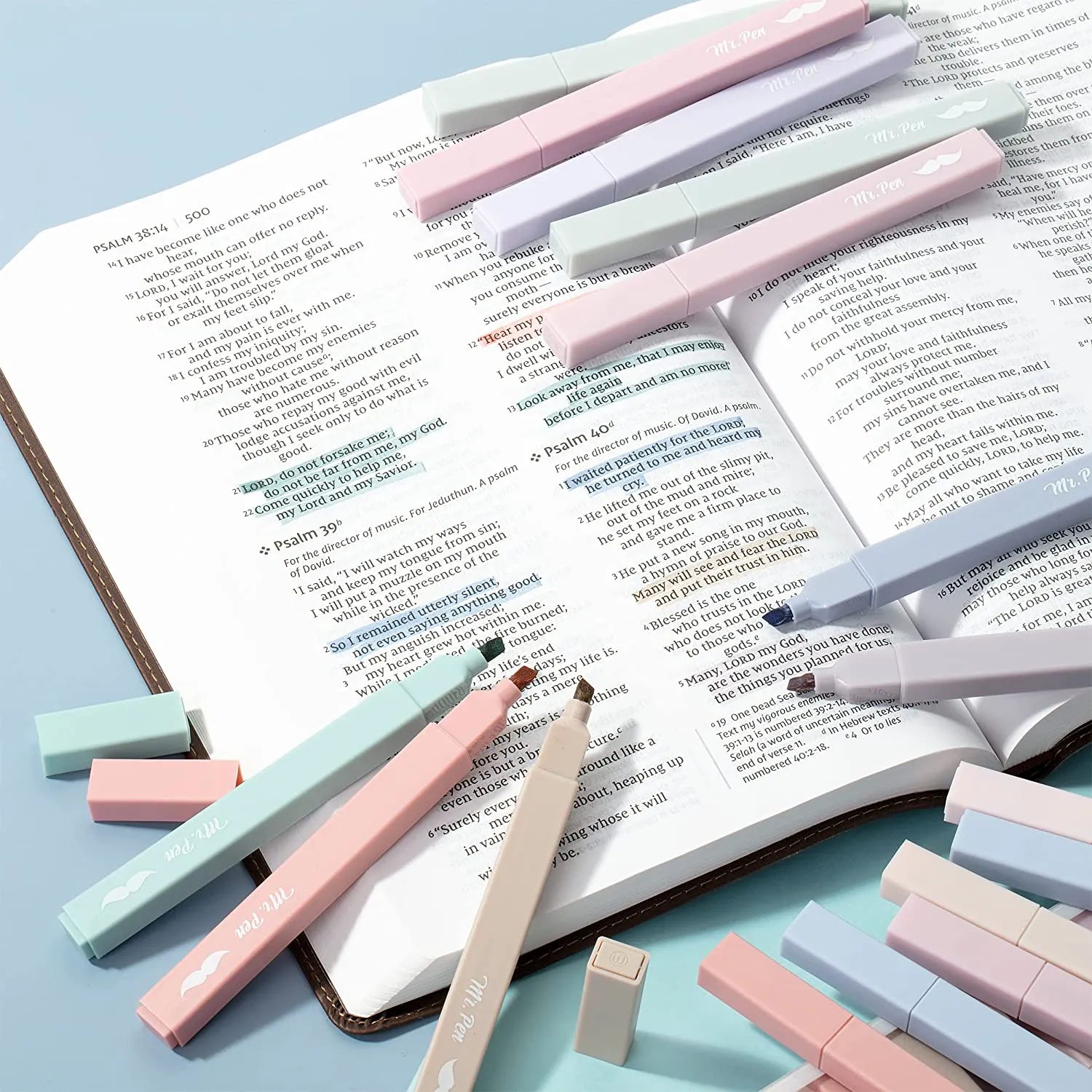 Aesthetic Highlighters, Chisel Tip, 16 Pack