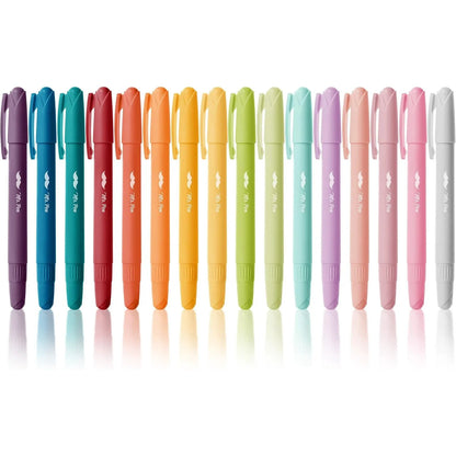 Bible Gel Highlighters, 16 Pack, Assorted Colors, No-Bleed, Twist-Up, Sharpenable Tips