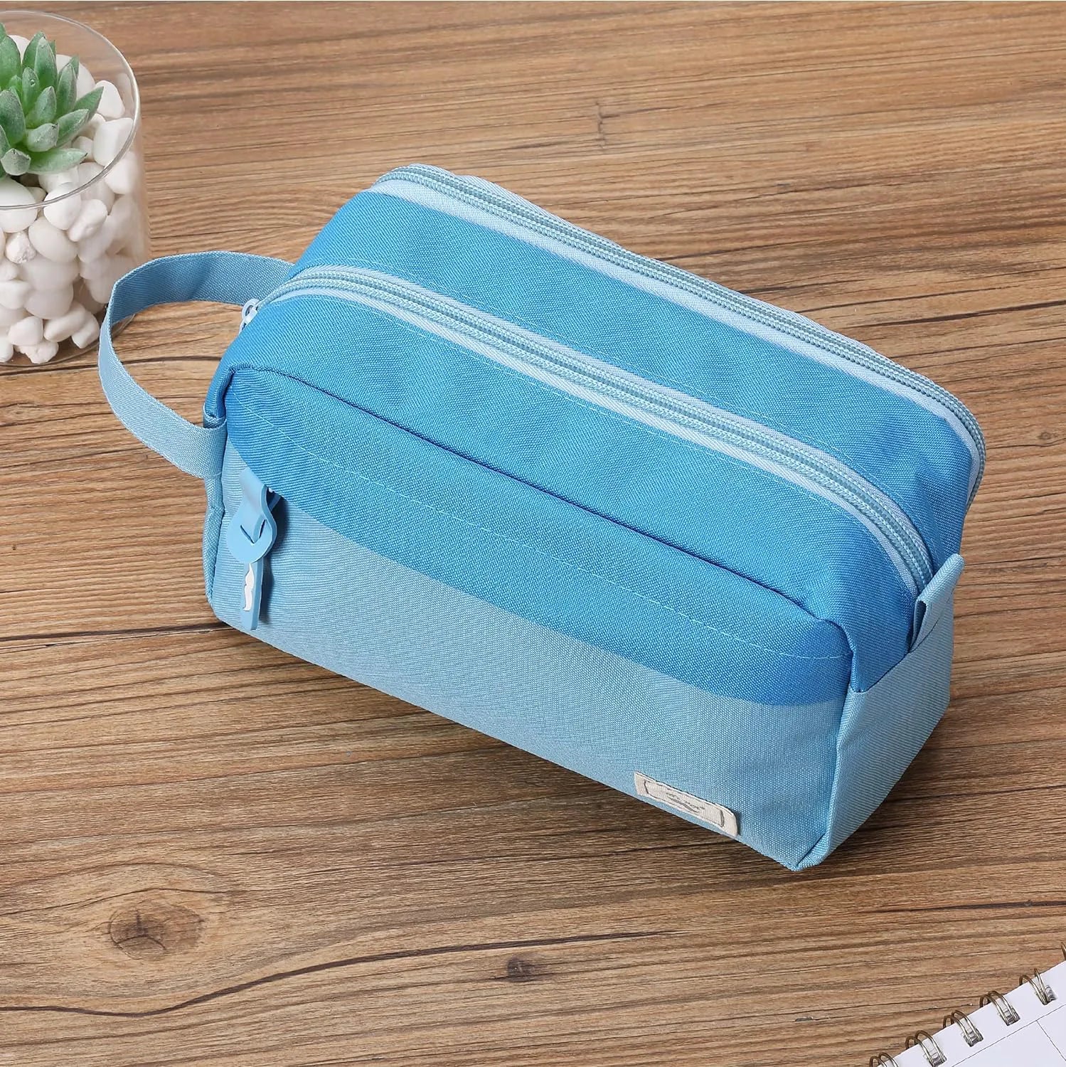 Large Capacity Pencil Case with 5 Color Options - Pencil Pouch, Pen Bag, School & College Supplies