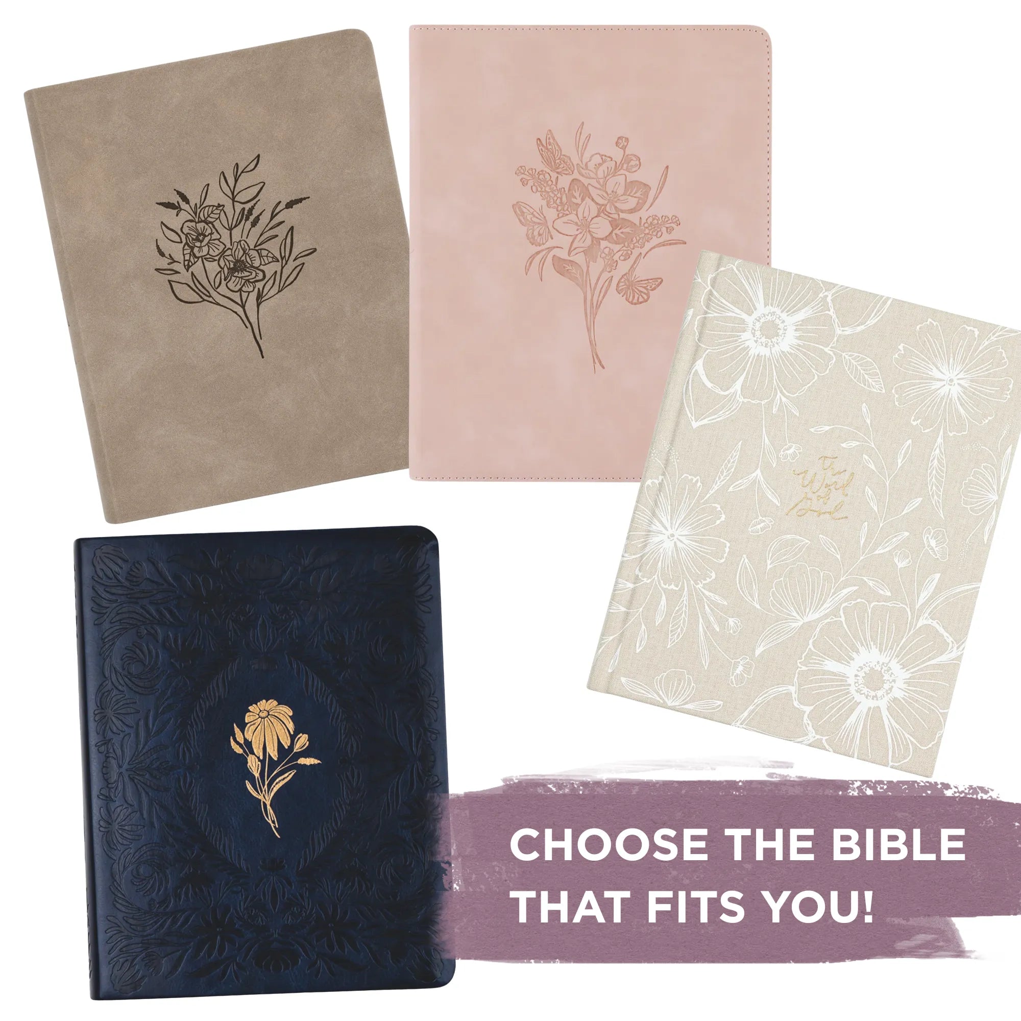 NLT Hosanna Revival Note-Taking Bible Kit: Versailles, Marlo, Shiloh & Cordova Themes