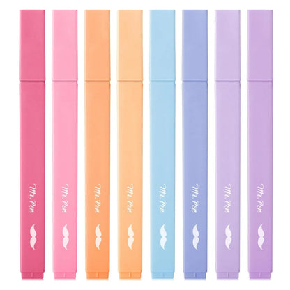 Aesthetic Highlighters, 16 Pack, Assorted Colors, No-Bleed Ink, Chisel Tip, Cute Bible-Safe Study Supplies