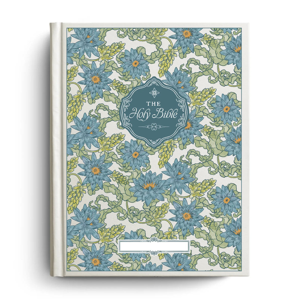 Water Lily Notetaking Bible with Personalized Name Plate