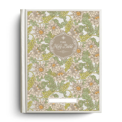 Water Lily Notetaking Bible with Personalized Name Plate