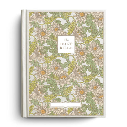 Water Lily Notetaking Bible with Personalized Name Plate