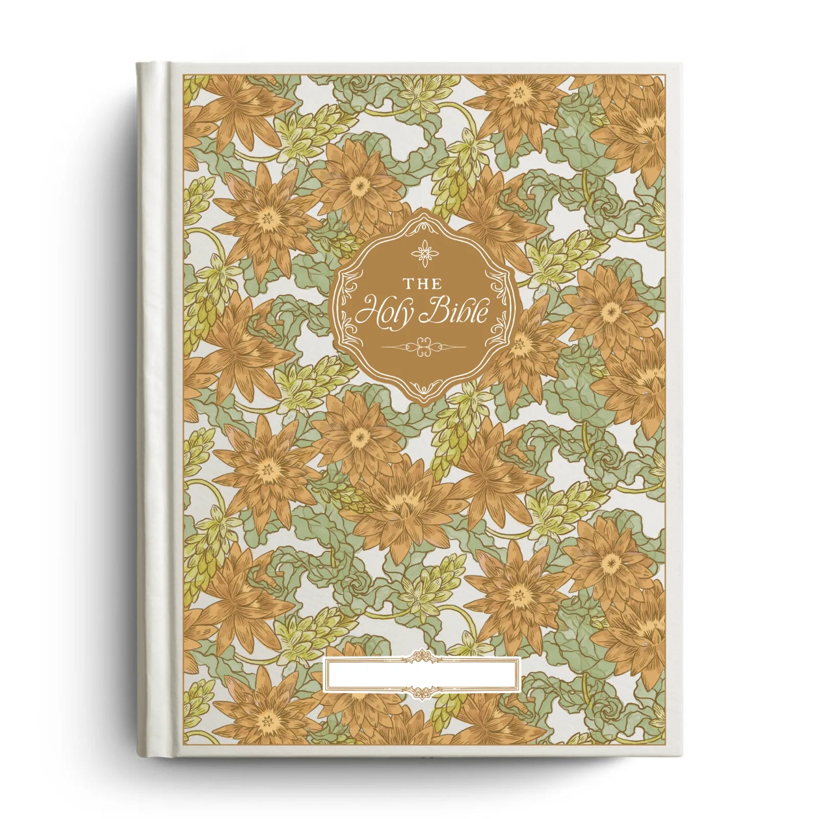 Water Lily Notetaking Bible with Personalized Name Plate