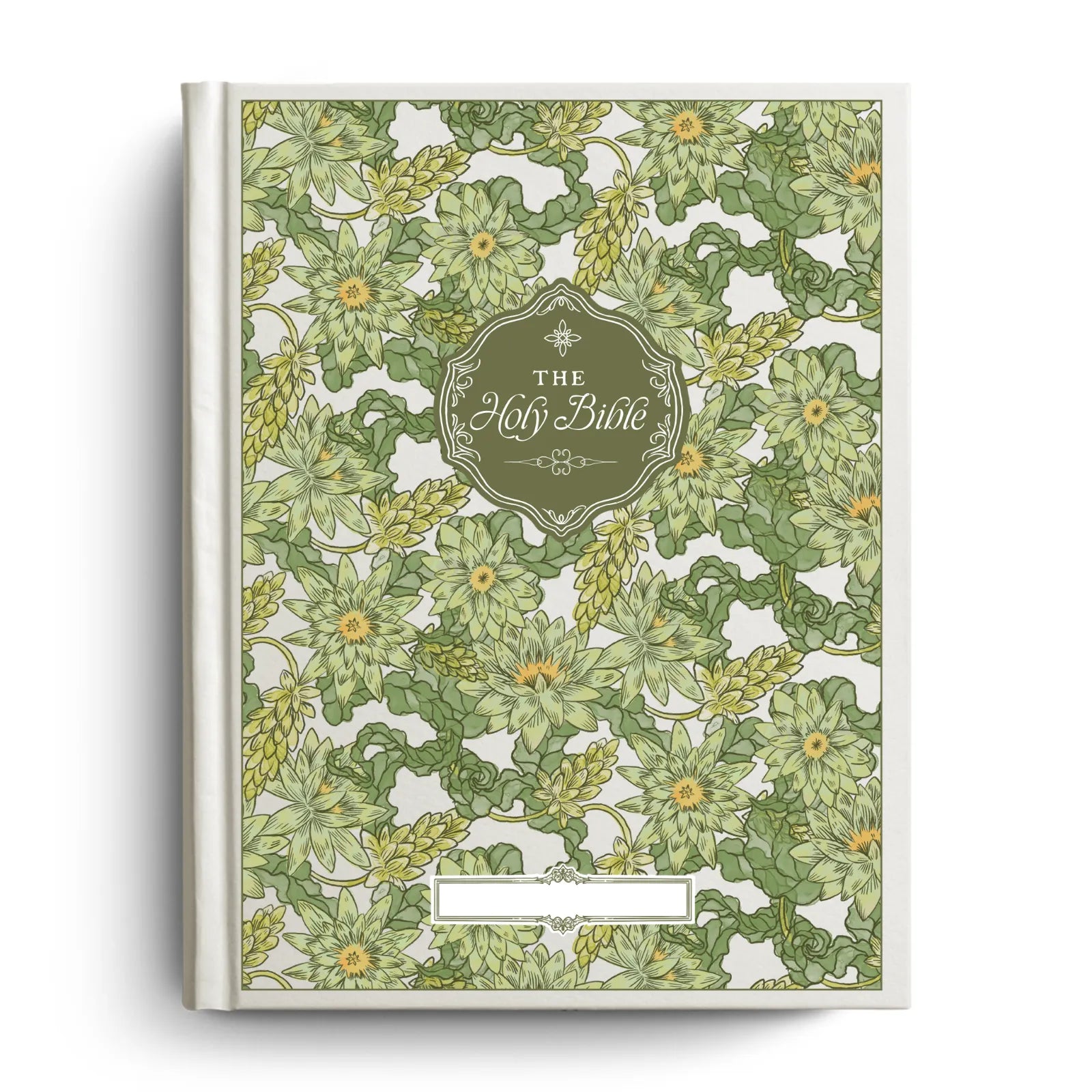 Water Lily Notetaking Bible with Personalized Name Plate