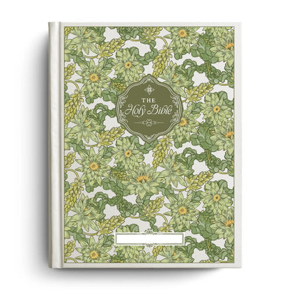 Water Lily Notetaking Bible with Personalized Name Plate