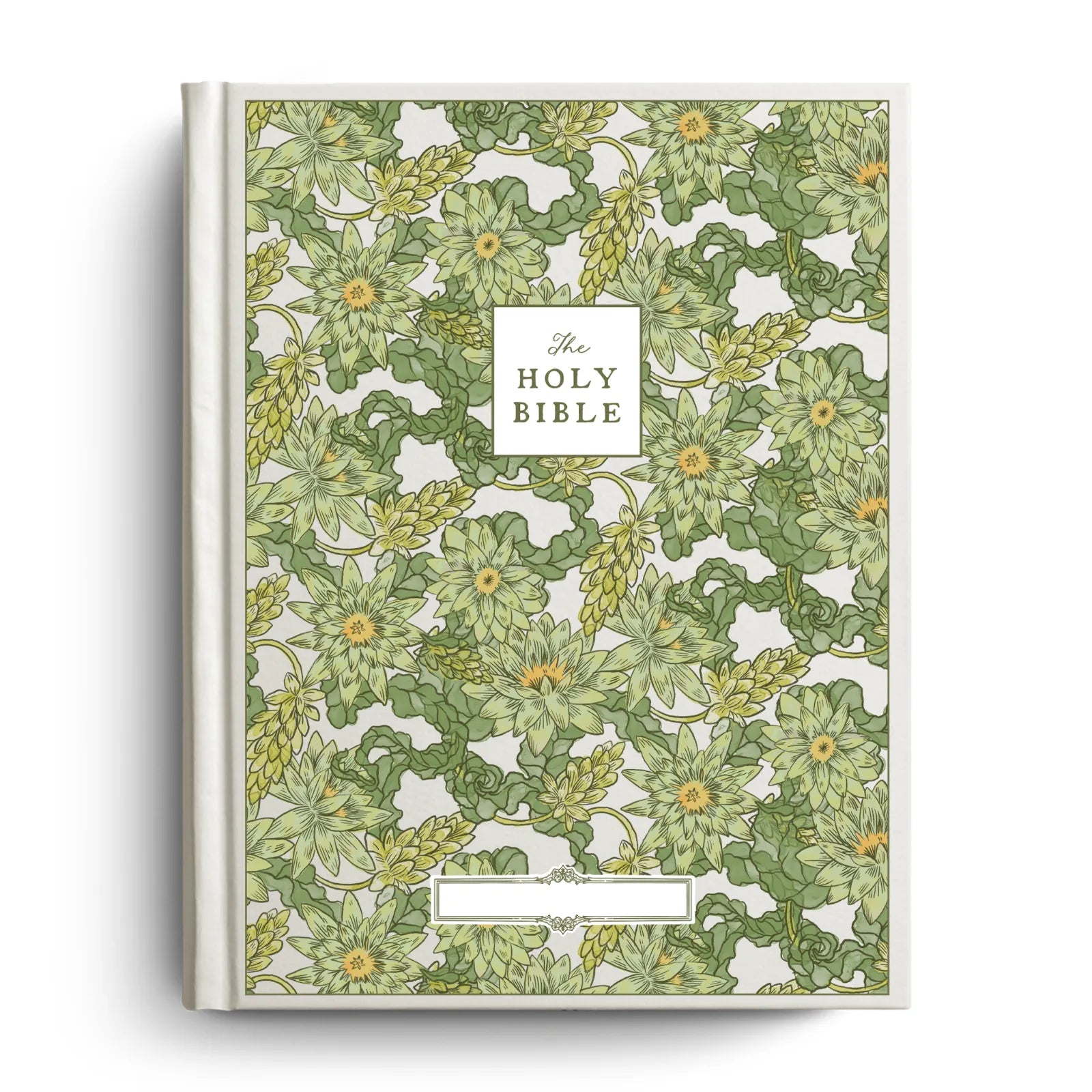 Water Lily Notetaking Bible with Personalized Name Plate