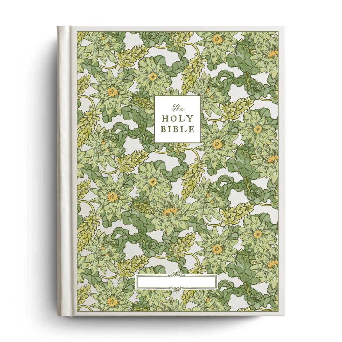 Water Lily Notetaking Bible with Personalized Name Plate