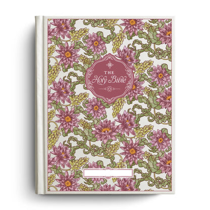 Water Lily Notetaking Bible with Personalized Name Plate