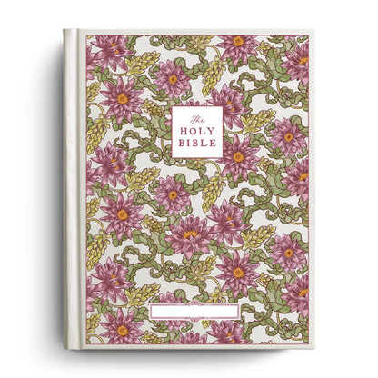 Water Lily Notetaking Bible with Personalized Name Plate