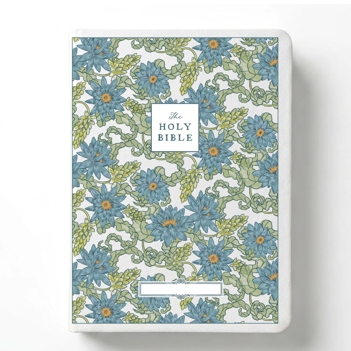 Water Lily Notetaking Bible with Personalized Name Plate
