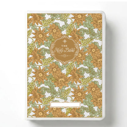 Water Lily Notetaking Bible with Personalized Name Plate