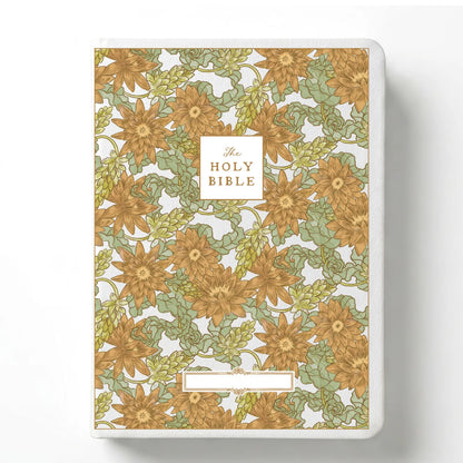 Water Lily Notetaking Bible with Personalized Name Plate