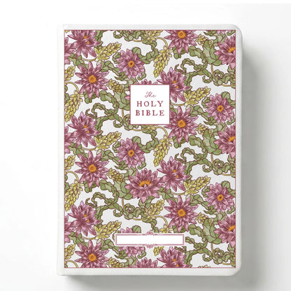 Water Lily Notetaking Bible with Personalized Name Plate