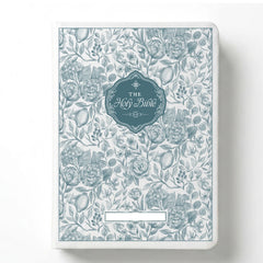 Custom Notetaking Bible with Name Plate - Garden Tapestry Design