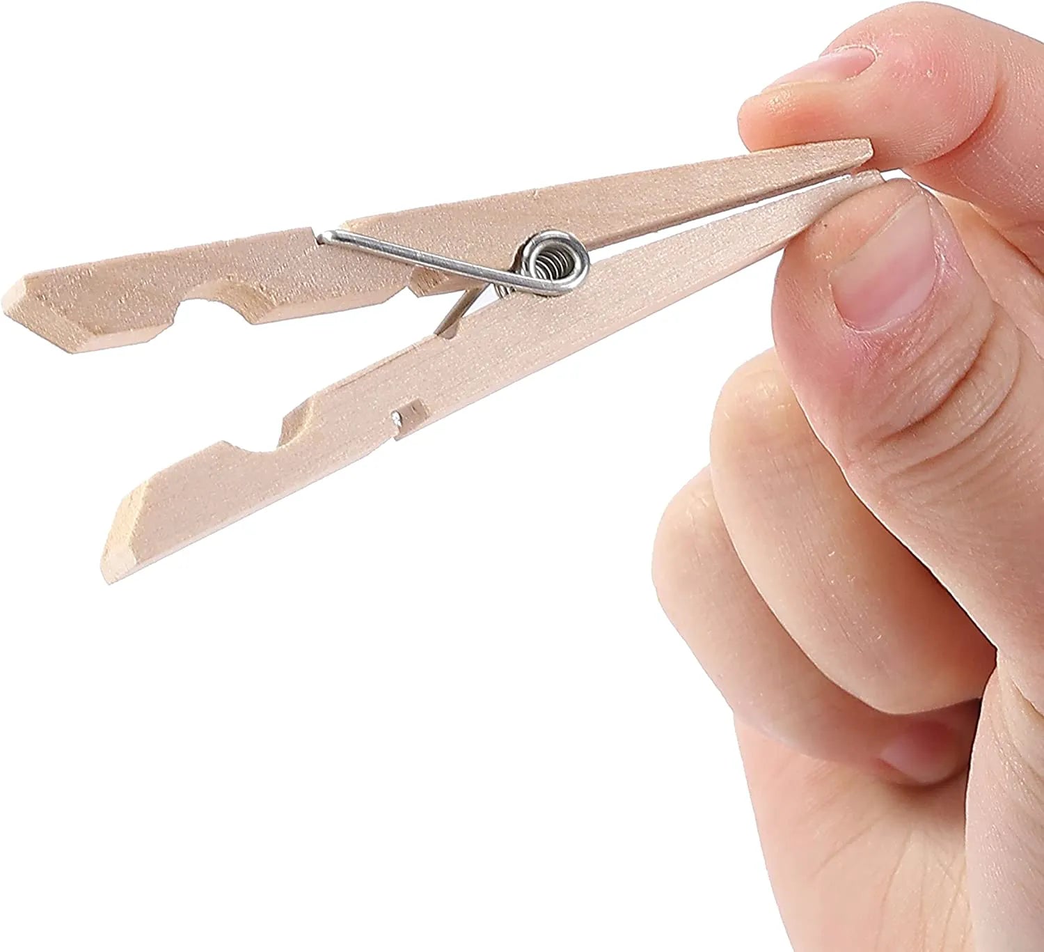 No-Slip Clothespins for Hanging Clothes, 50 Pack, 2.9 Inches