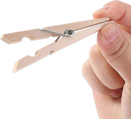 No-Slip Clothespins for Hanging Clothes, 50 Pack, 2.9 Inches