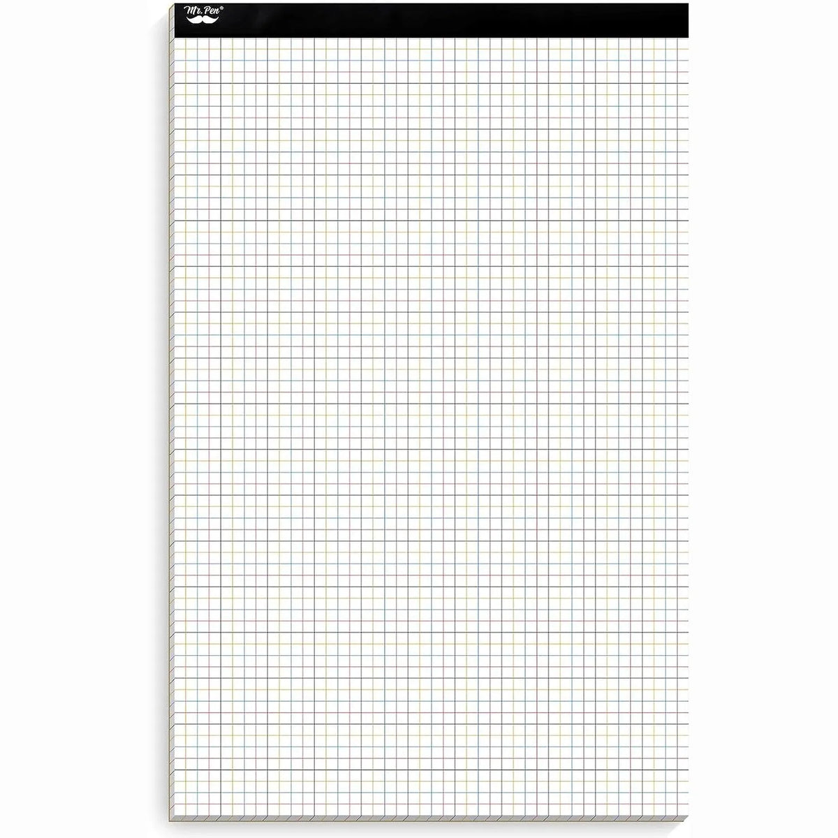Graph Paper 17x11, 4x4 Grid (1/4 in), Color Lined, 22 Sheets for Drafting