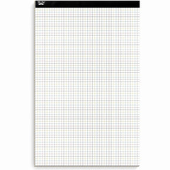 Graph Paper 17x11, 4x4 Grid (1/4 in), Color Lined, 22 Sheets for Drafting