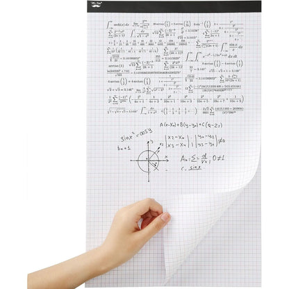 Graph Paper 17x11, 4x4 Grid (1/4 in), Color Lined, 22 Sheets for Drafting